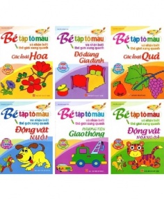 Bé tập tô màu và nhận biết thế giới xung quanh (Túi 6 cuốn)
