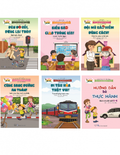 Combo sách Giáo dục an toàn giao thông - Dành cho trẻ 5-6 tuổi (6 cuốn)