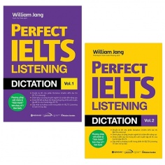 Combo Perfect Ielts Listening Dictation Vol.1 + Vol.2 (Bộ 2 Cuốn)