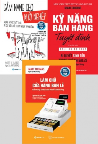 Combo: Cam nang CEO khoi nghiep _ Lam chu cua hang ban le _ Ky nang ban hang tuyet dinh Combo: Cam nang CEO khoi nghiep _ Lam chu cua hang ban le _ Ky nang ban hang tuyet dinh