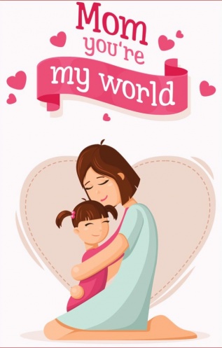Notebook - Gia dinh than yeu: Mom, yuu're my world
