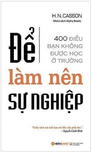 De lam nen su nghiep De lam nen su nghiep