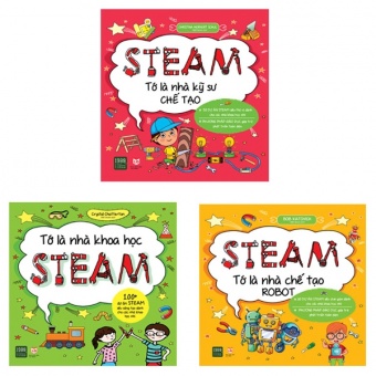 Bo Sach Steam: To La Nha Khoa Hoc _ To La Nha Ky Su Che Tao _ To La Nha Che Tao Robot (Bo 3 Cuon) Bo Sach Steam: To La Nha Khoa Hoc _ To La Nha Ky Su Che Tao _ To La Nha Che Tao Robot (Bo 3 Cuon)