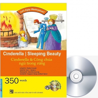 Combo Happy Reader - Cinderella _amp; Cong Chua Ngu Trong Rung - Kem CD