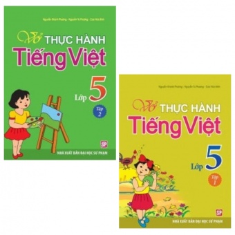 Combo Vo Bai Tap Thuc Hanh Tieng Viet Lop 5 - Tap 1 Va 2 (Bo 2 Tap)